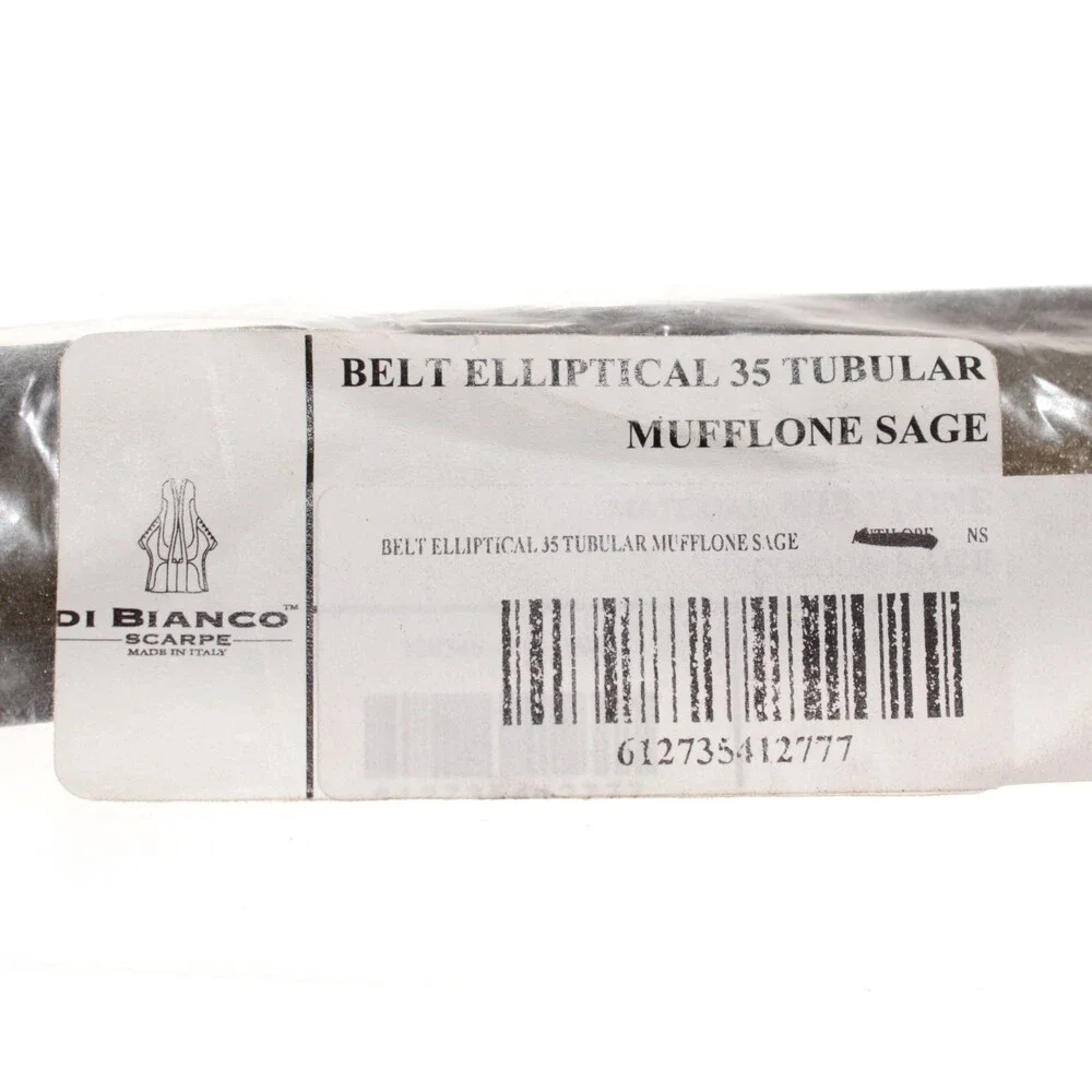 Di Bianco NWT Cut to Size Dress Belt In Green Pebbled Leather One Size